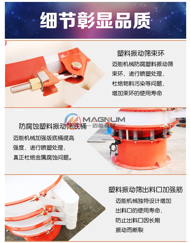 化工防腐蝕振動篩細節圖